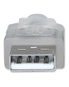 Manhattan Kabel USB 2.0 A-B M/M 1,8m srebrny - nr 23
