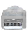 Manhattan Kabel USB 2.0 A-B M/M 1,8m srebrny - nr 25
