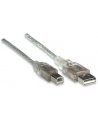 Manhattan Kabel USB 2.0 A-B M/M 5m srebrny - nr 13