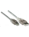 Manhattan Kabel USB 2.0 A-B M/M 5m srebrny - nr 15