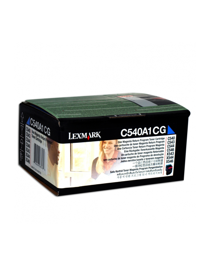 Toner Optra C540 Cyan 1k C540A1CG główny