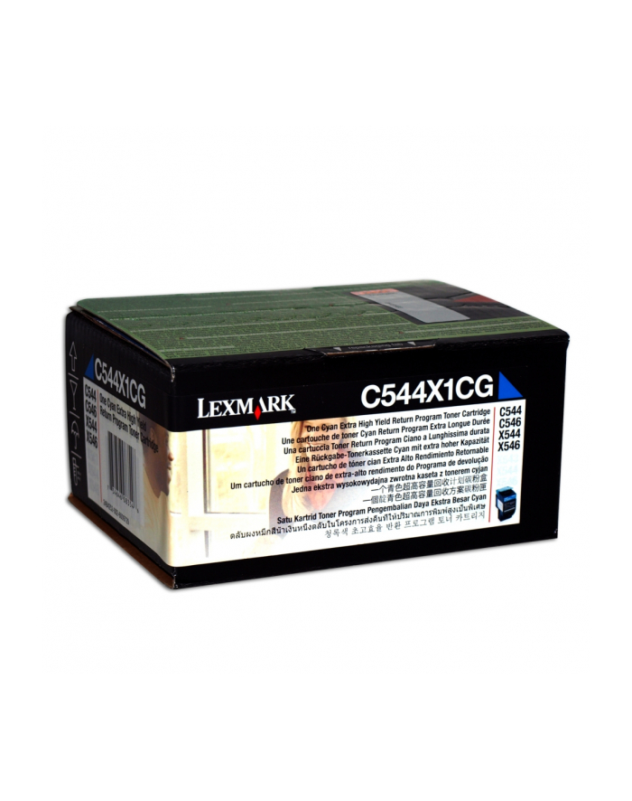 Toner Optra C54x/X54x Cyan 4k C544X1CG główny