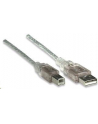 Manhattan Kabel USB 2.0 A-B M/M 1,8m srebrny - nr 4