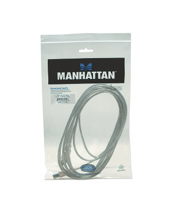 Manhattan Kabel USB 2.0 A-B M/M 5m srebrny