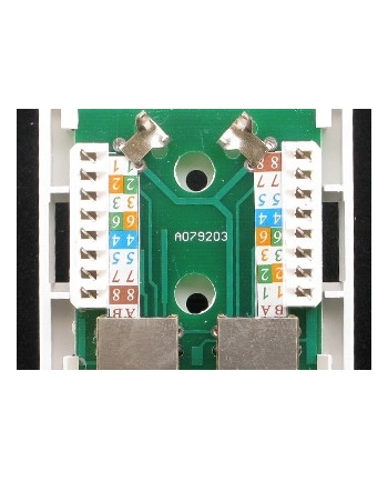 Netrack gniazdo kompletne natynkowe 2xRJ45 8p8c FTP Cat5e LSA