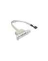 Delock gniazdo na śledziu USB 2.0 x2  Low Profile - nr 10