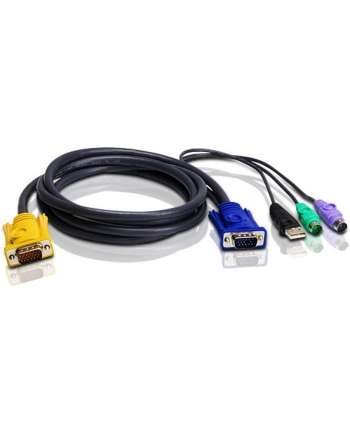 ATEN KVM Cable 3in1 SPHD (HDB15-SVGA, USB, PS/2, PS/2) - 3m nr 2