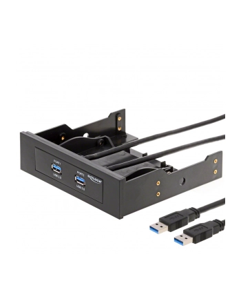 Delock USB 3.0 wewnętrzny 3.5''/5,25'' Hub, 2 przednie panele USB 3.0 nr 2