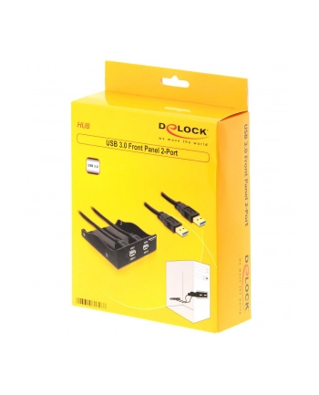 Delock USB 3.0 wewnętrzny 3.5''/5,25'' Hub, 2 przednie panele USB 3.0 nr 1