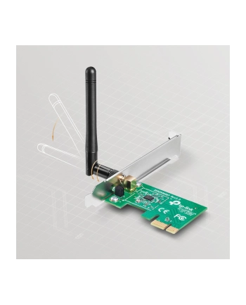 TP-Link TL-WN781ND karta sieciowa PCIe Wireless 150Mbps, 1T1R, 802.11n/g/b