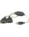 MANHATTAN  Konwerter USB na port szeregowy 2 x RS232 - nr 17