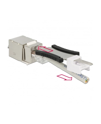 Delock Moduł Keystone Gniazdo RJ45 Cat.6 > LSA do puszki montażowej nr 2
