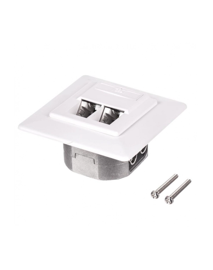 Netrack gniazdo kompletne podtynkowe 2xRJ45 8p8c STP Cat6 główny