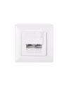 Netrack gniazdo kompletne podtynkowe 2xRJ45 8p8c STP Cat6 - nr 7