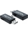 Delock Czytnik kart Micro USB OTG + męskie złącze USB A - nr 20