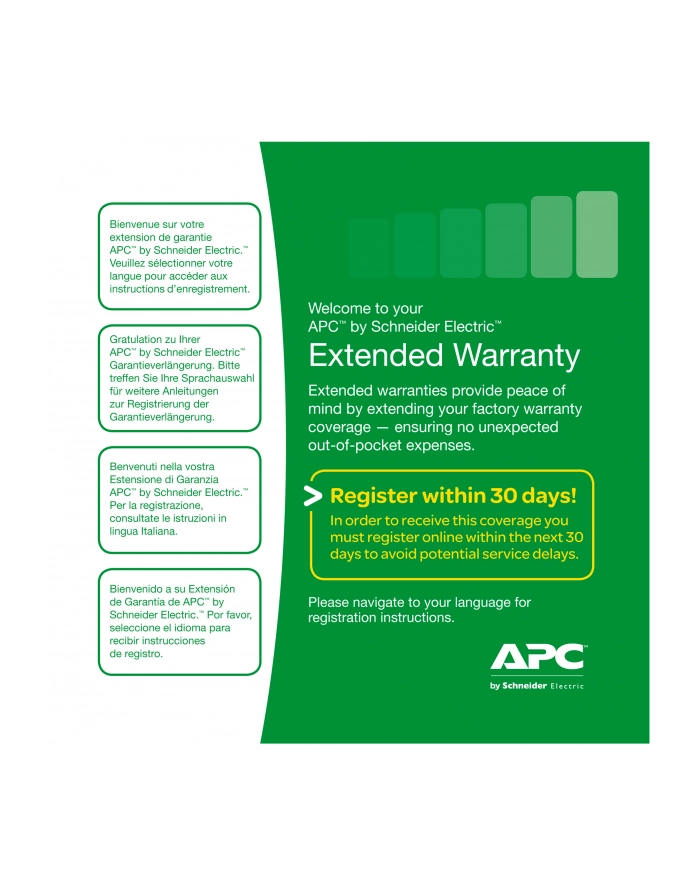 apc by schneider electric Service Pack 1 Year Warranty Extension for Accessories główny