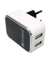 Sandberg Ładowarka sieciowa USB 2.4 + 1A EU - nr 18