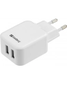 Sandberg Ładowarka sieciowa USB 2.4 + 1A EU - nr 9