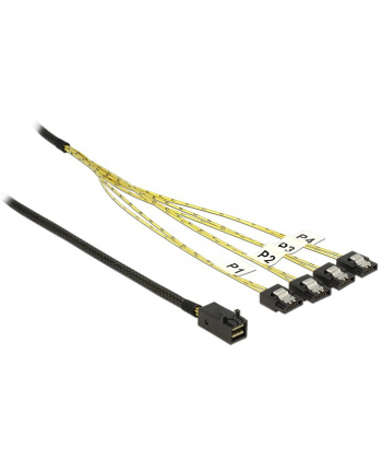 Delock Kabel Mini SAS HD SFF-8643 > 4 x SATA 7 Pin 1m