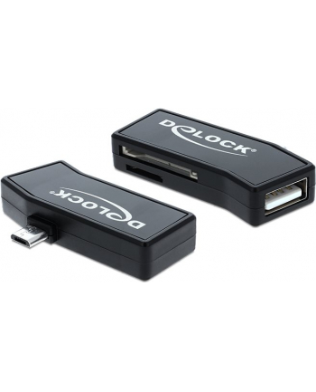 Delock Czytnik kart Micro USB OTG + 1 x port USB