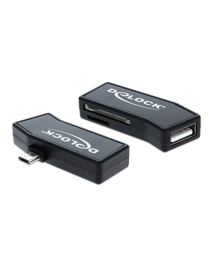 Delock Czytnik kart Micro USB OTG + 1 x port USB główny