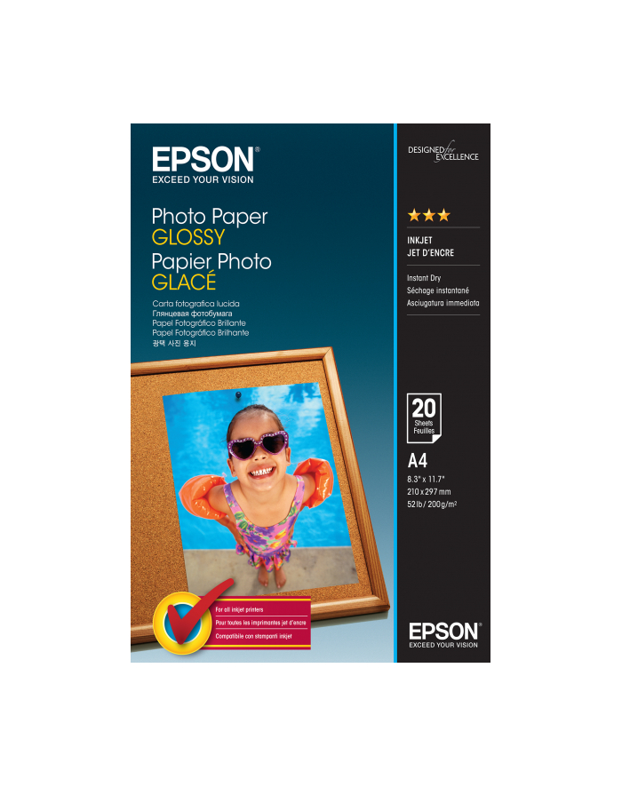 epson Photo Paper Glossy | 200g | A4 | 20ark główny