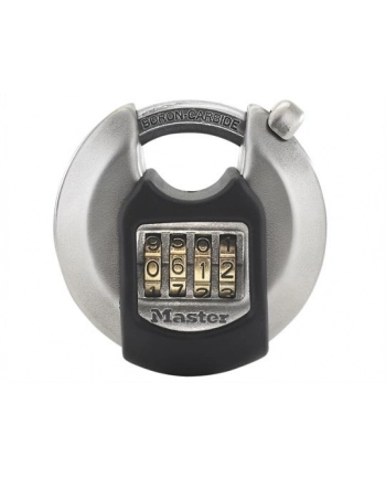 masterlock Kłódka szyfrowa stalowa, 70mm, pokrywa termoplastyczna, ośmiokątny pałąk nr 1