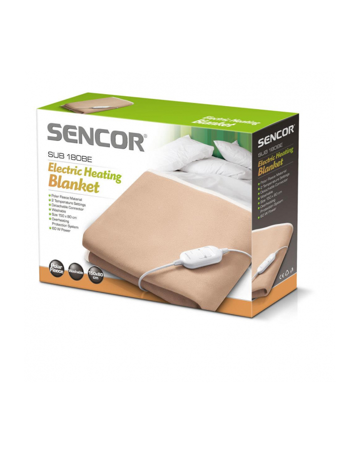 Koc elektryczny Sencor SUB 181BE | 150x80 cm główny