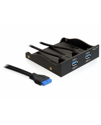 Delock frontpanel  USB 3.0 x2 do zatoki 3,5/5,25'' PIN header