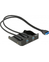 Delock frontpanel  USB 3.0 x2 do zatoki 3,5/5,25'' PIN header - nr 20