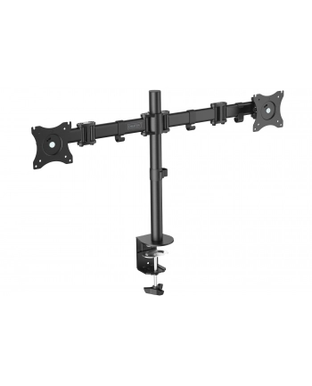 digitus Stojak podwójny z zaciskiem, 2xLCD, max. 27'', max. obciąż. 8kg, uchy.-obrot.360°