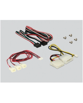 Delock Panel przedni 3.5″ > 2x USB 2.0 + 3x kontroler obrotów wentylatorów nr 1