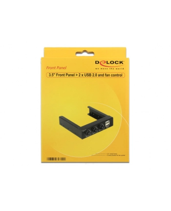 Delock Panel przedni 3.5″ > 2x USB 2.0 + 3x kontroler obrotów wentylatorów nr 2