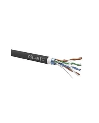 Solarix CAT5E FTP PVC + PE Fca podwójna obudowa 305m / cewka