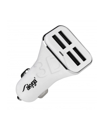 Akyga Ładowarka samochodowa AK-CH-09 6800mA 4xUSB biała nr 2