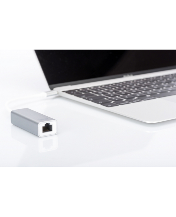 DIGITUS®  Przejściówka DIGITUS® Gigabit Ethernet USB 3 typu C