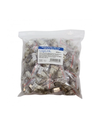 LOGILINK - Wtyki RJ45 FTP kat.5e z osłonką - szare 100szt. nr 2