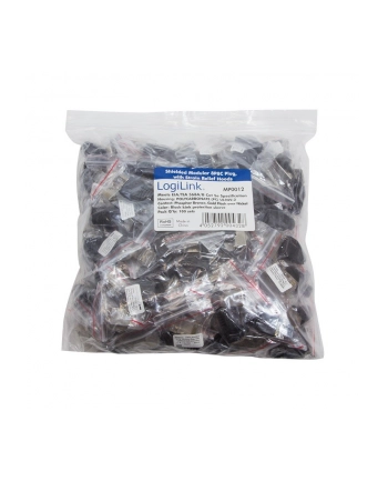 LOGILINK - Wtyki RJ45 FTP kat.5e z osłonką - czarne 100szt. nr 2