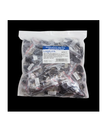 LOGILINK - Wtyki RJ45 FTP kat.5e z osłonką - czarne 100szt. nr 1