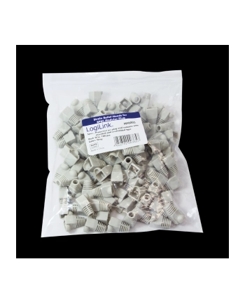 LOGILINK - Osłonki wtyku RJ45, szare - 10 szt. nr 1