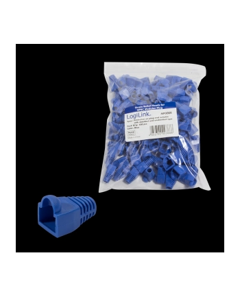LOGILINK - Osłonki wtyku RJ45, niebieskie - 100szt. nr 2