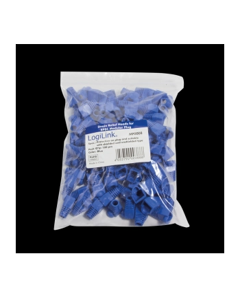 LOGILINK - Osłonki wtyku RJ45, niebieskie - 100szt. nr 1