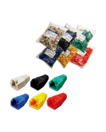 LOGILINK - Osłonki wtyku RJ45,czerwone - 100szt. nr 2