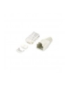 LOGILINK - Wtyki RJ45 FTP kat.6 z osłonką - szare,100szt. - nr 20