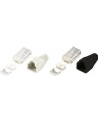 LOGILINK - Wtyki RJ45 FTP kat.6 z osłonką - szare,100szt. - nr 29