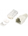 LOGILINK - Wtyki RJ45 FTP kat.6 z osłonką - szare,100szt. - nr 30