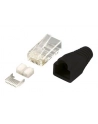 LOGILINK - Wtyki RJ45 FTP kat.6 z osłonką - czarne,100szt. - nr 17