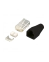LOGILINK - Wtyki RJ45 FTP kat.6 z osłonką - czarne,100szt. - nr 18