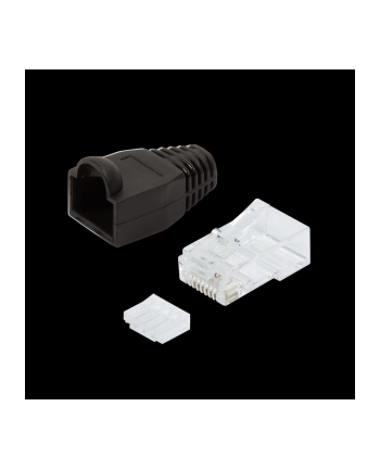 LOGILINK - Wtyki RJ45 UTP kat.6 z osłonką - czarne,100szt. nr 2