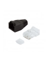 LOGILINK - Wtyki RJ45 UTP kat.6 z osłonką - czarne,100szt. - nr 1